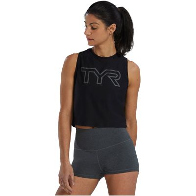 2. Women's TYR WMN AIRTEC CROP TNK Tank Top