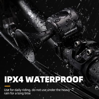 5. Rockbros 34210002001 electronic bicycle bell - black
