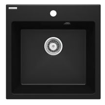 DEANTE EVORA BLACK SINGLE BOWL GRANITE SINK, ZQJ N103