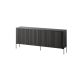 VERA chest of drawers 190x40x80 black matt