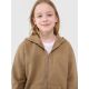 5. Girls' sweatshirt with a hood, 4F Junior 4FJRAW24TSWSF1830-83S