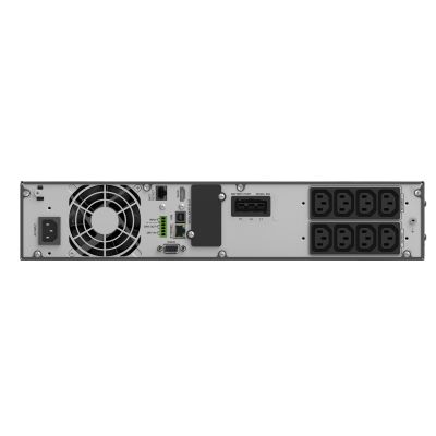 7. POWER WALKER UPS ON-LINE RACK 19" VFI 1500 ICR IOT PF1 1/1 PHASE, 1500VA, 8X IEC C13, USB/RS232, LCD