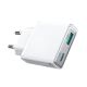 6. Joyroom JR-TCF14 20W USB-A USB-C Super Slim Wall Charger - White