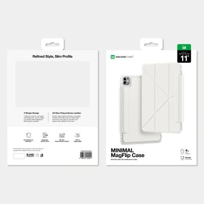 7. AmazingThing Minimal Mag Case for iPad Pro M5 11" - White