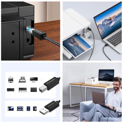 10. Wozinsky WKDDY4S USB-B - USB-A 480Mb/s Cable 1m - Black