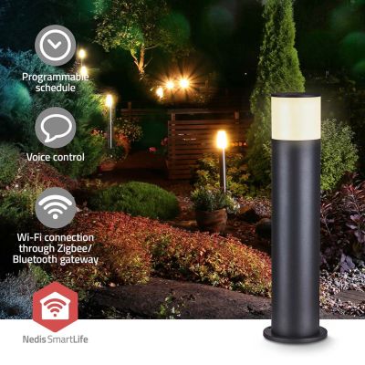 13. Nedis ZBLOP10RGBW Smartlife RGB Zigbee 3.0 10 + 4W Outdoor Lamp