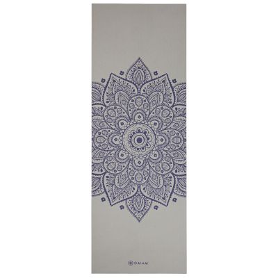 10. Gaiam Sustained Sundial Flower Yoga Mat 5mm 65732
