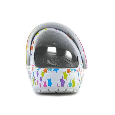 5. CROCS CLASSIC DISCO DANCE PARTY CLOG T SHIMMER/MULTI FLOPS 208096-0ZT