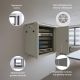 4. Extralink Rack Cabinet 9U 600x450 ASP Gray, Wall Mounted, Solid Sheet Metal Door