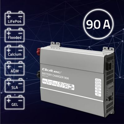 2. Monolith Charger for LiFePO4 AGM GEL SLA Batteries 90A 12V, Fast Charging
