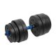 4. Bituminous adjustable dumbbell with connector 1x20kg Rebel Active