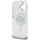 7. Karl Lagerfeld IML Glitter Karl & Choupette Sketch Logo MagSafe Case for iPhone 16 - Transparent