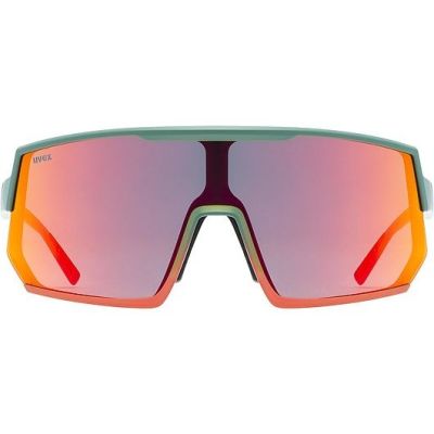 2. Uvex sportstyle 235 Multisports Glasses Unisex Half-Rim Green, Red