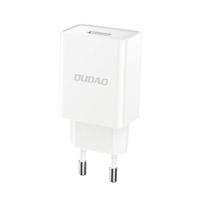 2. Dudao A4EU USB-A 2.1A wall charger - white + USB-A - Lightning cable