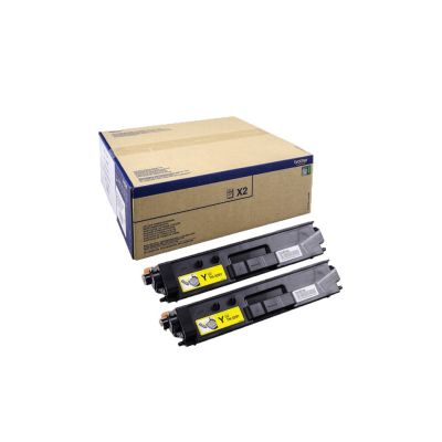 2. Brother TN-329YTWIN Toner Cartridge 2 pcs Original Yellow