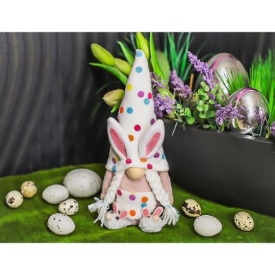 10. gnome bunny 25cm polka dot girl spring decoration