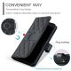 6. Samsung Galaxy A37 5G Leather Wallet Case with Stand and Shoulder Strap - Black