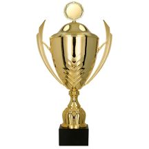 Metal cup with a lid