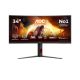 36. AOC CU34G4Z 34-inch monitor, Fast VA, WQHD 21:9, 240 Hz, 1 ms, 3440 x 1440 pixels, 450 cd/m2, HDMI ports: 2, black