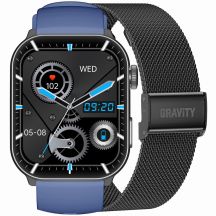 Men's Smartwatch GRAVITY GT28-3 Strap + Bracelet Navy Blue Black