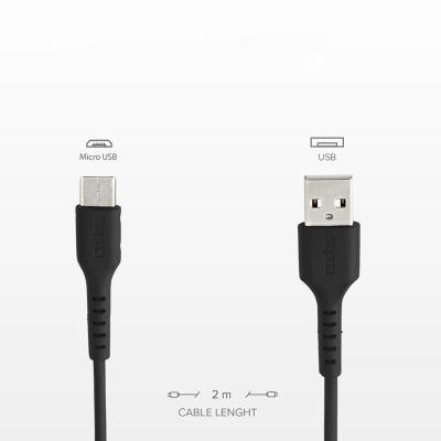 4. SBS TECABLEMICRO2K USB-A - Micro-USB Cable 2 m - Black