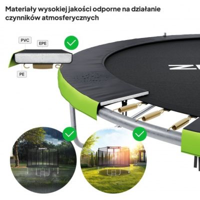7. ZIPRO 4FT Jump Pro Outdoor Round Coil Springs Garden Trampoline