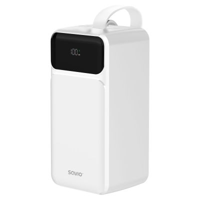 6. Power bank SAVIO BA-15 50000 mAh, white