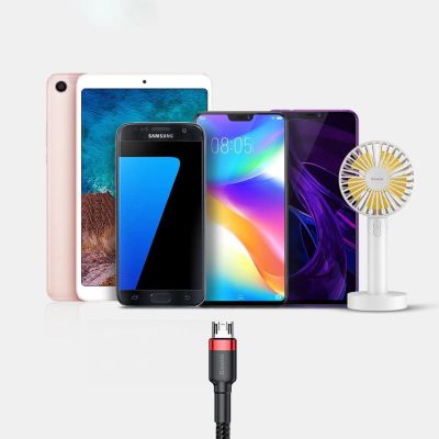 15. Baseus Cafule Cable durable nylon cable USB / micro USB 2A 3M black-gray (CAMKLF-HG1)