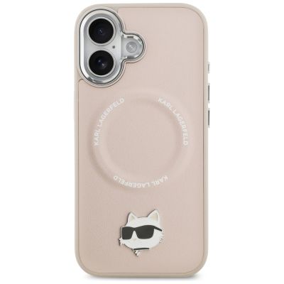 3. Karl Lagerfeld Choupette Pin MagSafe Case for iPhone 17 - Pink
