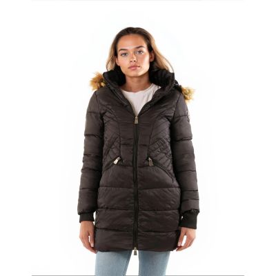 4. Women's PARKA Geographical Norway ABEILLE BLACK DISTRI LADY 2601-9 DBC BLACK (WY4579F/GN-NOIR)