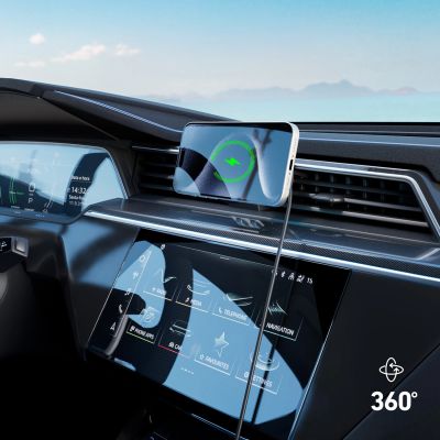 5. Smartphone holder with inductive charger SBS TESUPFANWIR15W 15W for air vent, with cooling - black