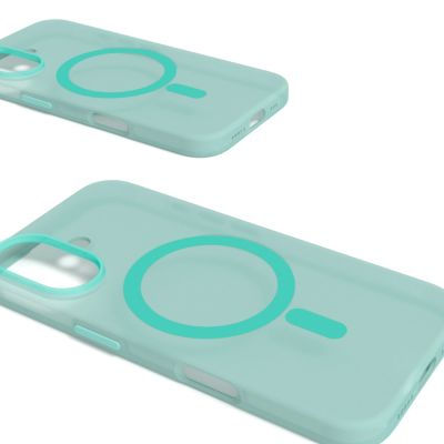 3. Puro Daylight MagSafe Silicone Case for iPhone 16 - Green