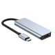 4. HUB Tech-Protect V2 4in1 USB-C - USB-A 3.0 / USB-A 2.0 / USB-C / HDMI - gray