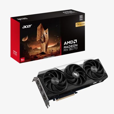8. Acer Nitro Radeon RX 9070 OC 16GB AMD GDDR6