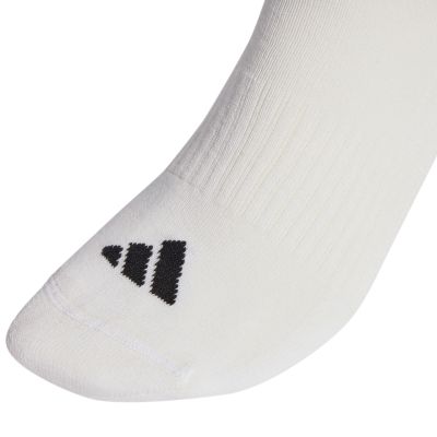 7. Adidas 3-Stripes Cushioned Sportswear Crew 3 pair socks white and black JZ0532