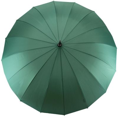3. Long Semi-Automatic Umbrella, 16 Ribs, Green, SEMI LINE