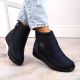10. News W EVE437B navy blue wedge snow boots