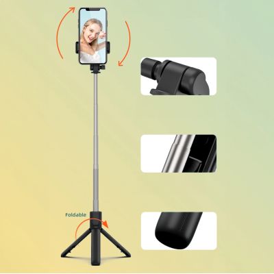 13. Selfie stick WRY1S telescopic tripod 0.7m for phone - black
