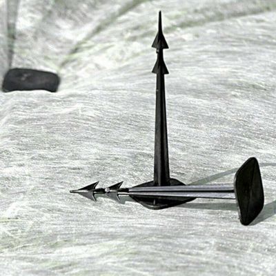 33. PINS, HEADS, PEGS FOR AGRO-TEXTILE HARPOON PEG, HEIGHT 12.5 CM, 50 PCS