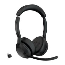 Jabra Evolve2 55 MS Stereo Link380c Wireless On-Ear Headset