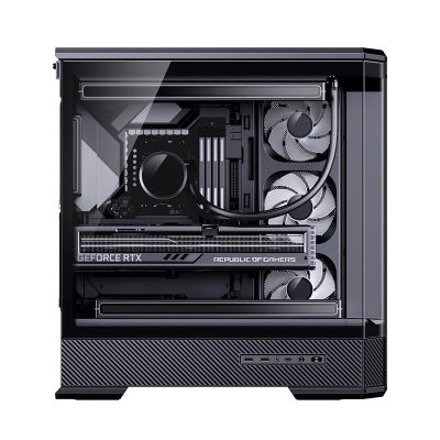24. Jonsbo D400 PC Case, Midi Tower, ATX, Tempered Glass
