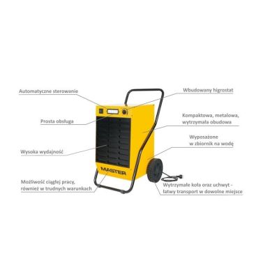 MASTER AIR DEHUMIDIFIER DH62 52 L / 24h