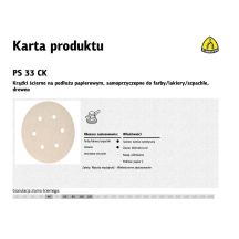 KLINGSPOR SELF-ADHESIVE ABRASIVE DISC 150mm PS33CK gr. 40 GLS3 /100 pcs.