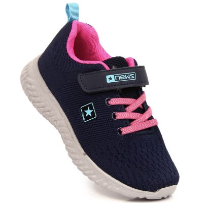 10. NEWS Jr EVE396A navy blue sports shoes