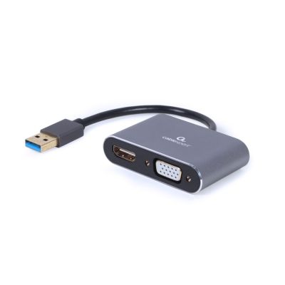 I/O ADAPTER USB3 TO HDMI/VGA/GRAY A-USB3-HDMIVGA-01 GEMBIRD
