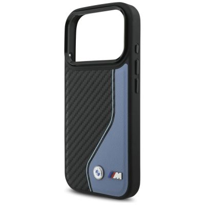 6. BMW M Carbon Logo MagSafe Case for iPhone 17 Pro - Blue