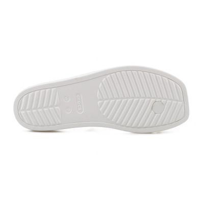7. CROCS MIAMI TOE LOOP SANDAL IN CHALK 209862-0WV