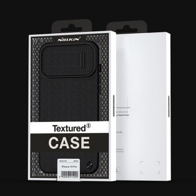 5. Nillkin Textured S Case iPhone 14 Pro armored cover with camera cover, black