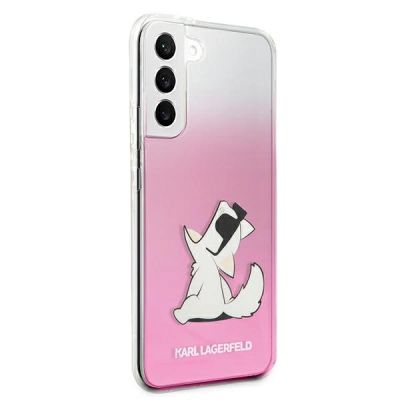4. Karl Lagerfeld Choupette Eat Case for Samsung Galaxy S22+ - Pink