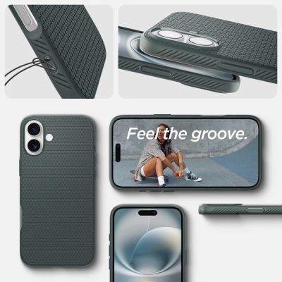 15. Spigen Liquid Air iPhone 16 Case - Green